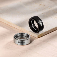 Load image into Gallery viewer, Anillos grabados personalizados para hombres