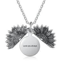 Load image into Gallery viewer, Collar personalizado con foto de girasol para mujer