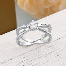 Load image into Gallery viewer, Anillos personalizados con nombre para mujer