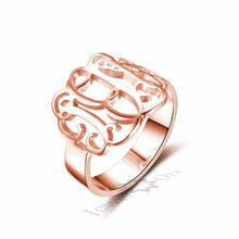 Load image into Gallery viewer, Anillo de Plata de Ley 925 con nombre para niñas