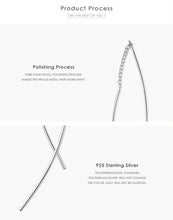 Load image into Gallery viewer, pendientes colgantes de plata de ley 925 para mujer, joyería fina