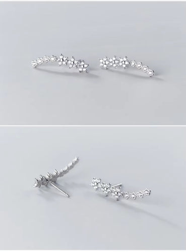 pendientes de plata de ley 100% 925 para mujer y niña