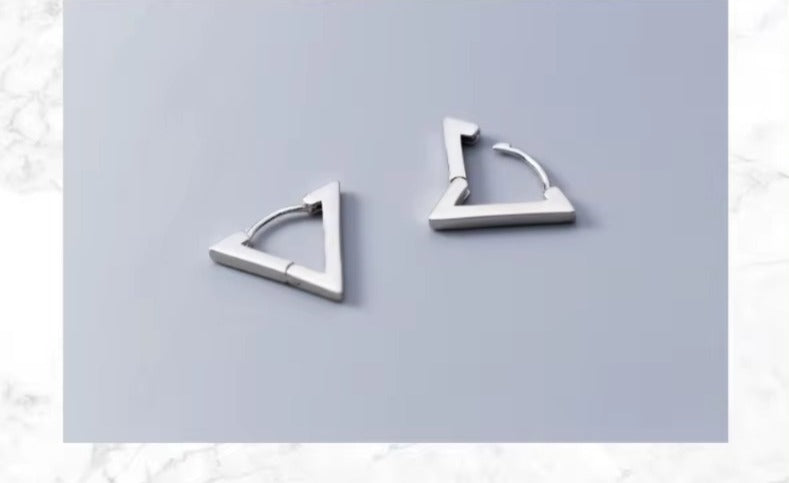 pendientes minimalistas de Plata de Ley 925 para mujer