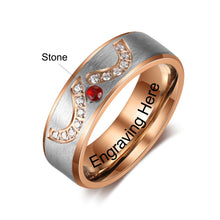 Load image into Gallery viewer, Personalized Infinity Engraved Rings