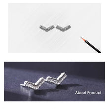 Load image into Gallery viewer, pendientes de plata de ley 925 para mujer, aretes de flecha con cuentas elegantes