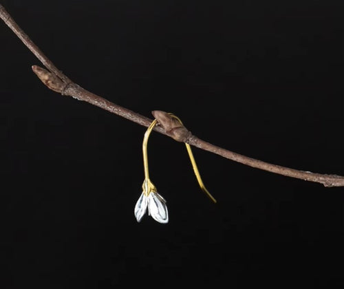 pendientes minimalistas de empalme para mujer