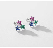 Load image into Gallery viewer, pendientes de plata de ley 925 auténtica para mujer