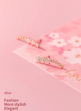 Load image into Gallery viewer, pendientes de plata de ley 925 con forma de flor y estrella para mujer