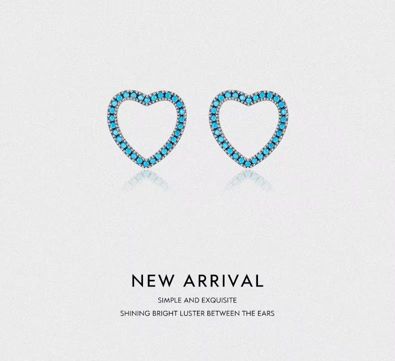 pendientes de tuerca de Plata de Ley 925 para mujer