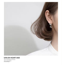 Load image into Gallery viewer, pendientes de plata de primera ley y circón para mujer