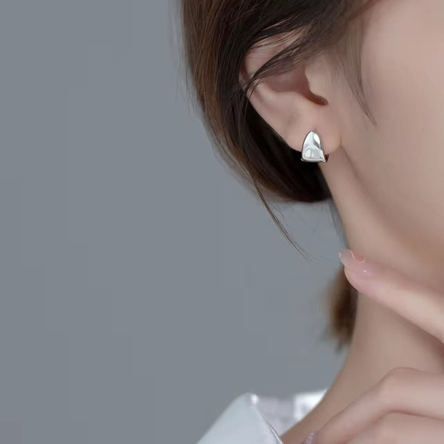 pendientes de Aro para mujer, de Plata Irregular de ley 2021