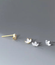 Load image into Gallery viewer, pendientes de plata de primera ley y Circonia cúbica para mujer