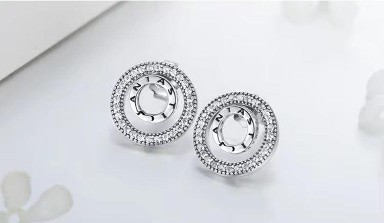 pendientes de tuerca de plata de ley 100% 925 para mujer, joyería de moda