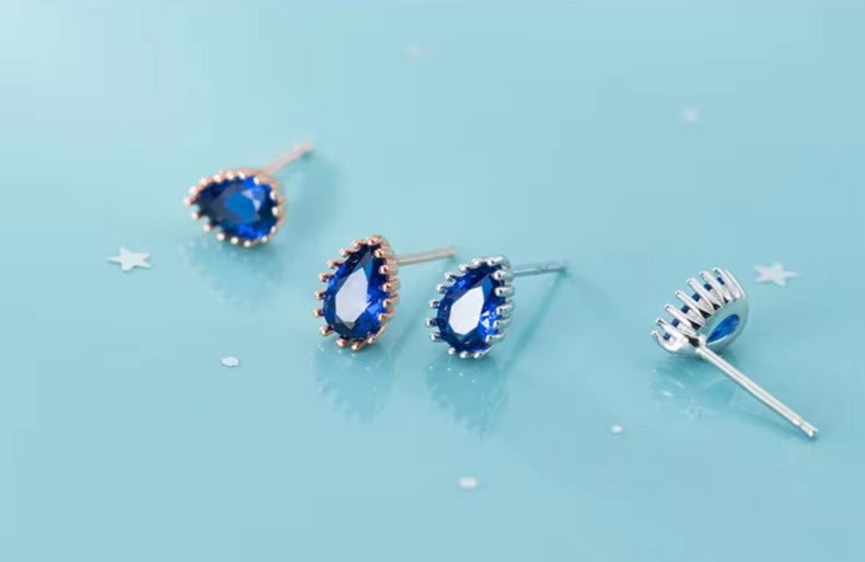 pendientes de plata de ley 925 con esmalte colorido para mujer