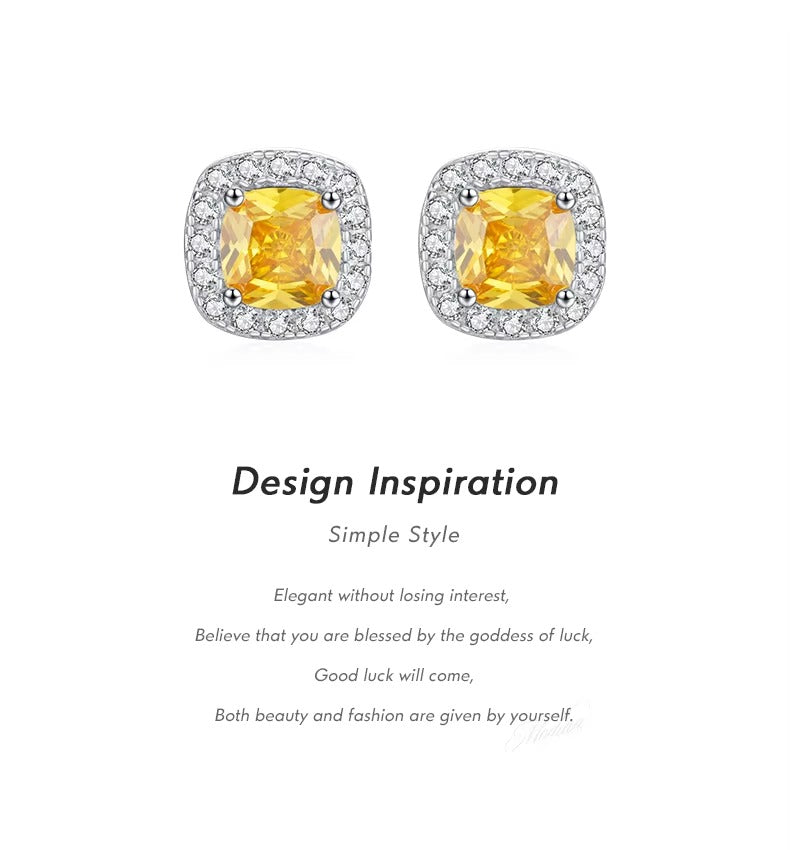 pendientes de plata de primera ley y Circonia cúbica para mujer