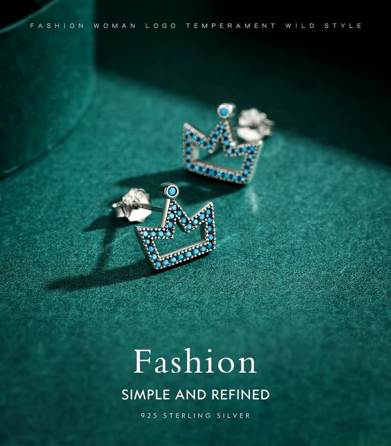 pendientes de plata de primera ley y turquesa para mujer, aretes pequeños, plata esterlina 100%