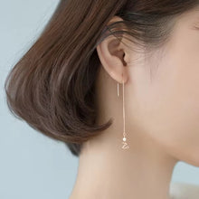 Cargar imagen en el visor de la galería, pendientes largos de plata esterlina 925 para mujer, joyería fina Original