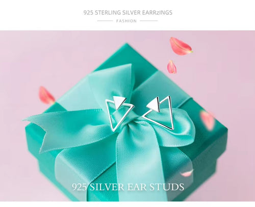 pendientes de plata de ley 100% 925 para mujer