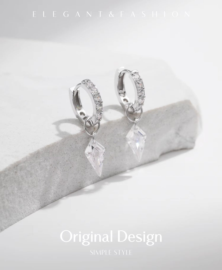 pendientes de aro de plata esterlina 925 para mujer