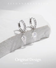 Load image into Gallery viewer, pendientes de aro de plata esterlina 925 para mujer