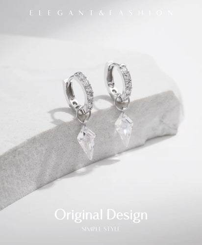 pendientes de aro de plata esterlina 925 para mujer