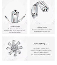 Load image into Gallery viewer, pendientes de plata de ley 925 con forma de flor giratoria para mujer