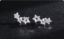 Load image into Gallery viewer, pendientes de plata de primera ley y circón para mujer