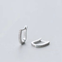 Load image into Gallery viewer, pendientes de aro en forma de U para mujer
