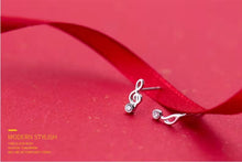 Load image into Gallery viewer, pendientes de plata de ley 925 con zirconia cúbica para mujer