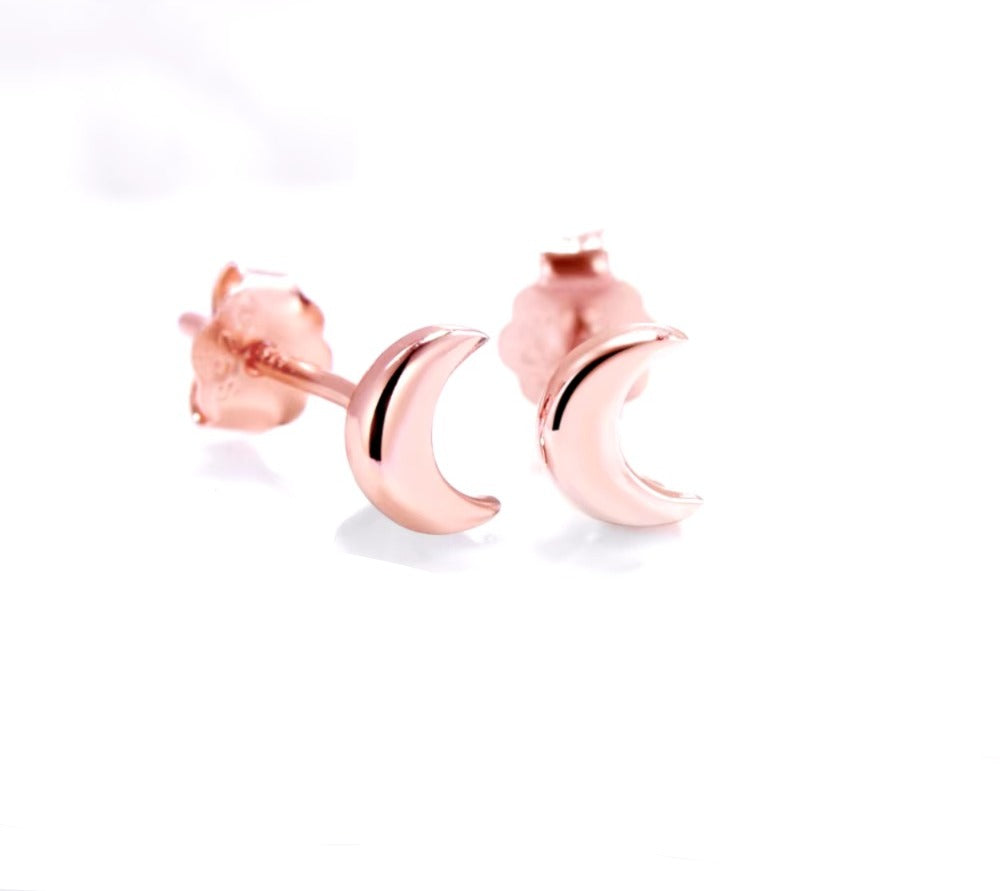 pendientes de plata de ley 2021 con forma de Luna para mujer