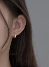 Load image into Gallery viewer, pendientes de aro de plata de ley 2023 auténtica para mujer
