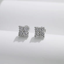 Load image into Gallery viewer, pendientes sencillos de moissanita de Color D para mujer