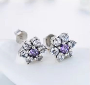 pendientes de plata esterlina 100% 925 para mujer