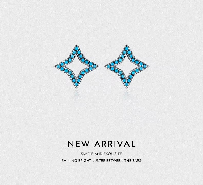 pendientes minimalistas de Plata de Ley 925 para mujer