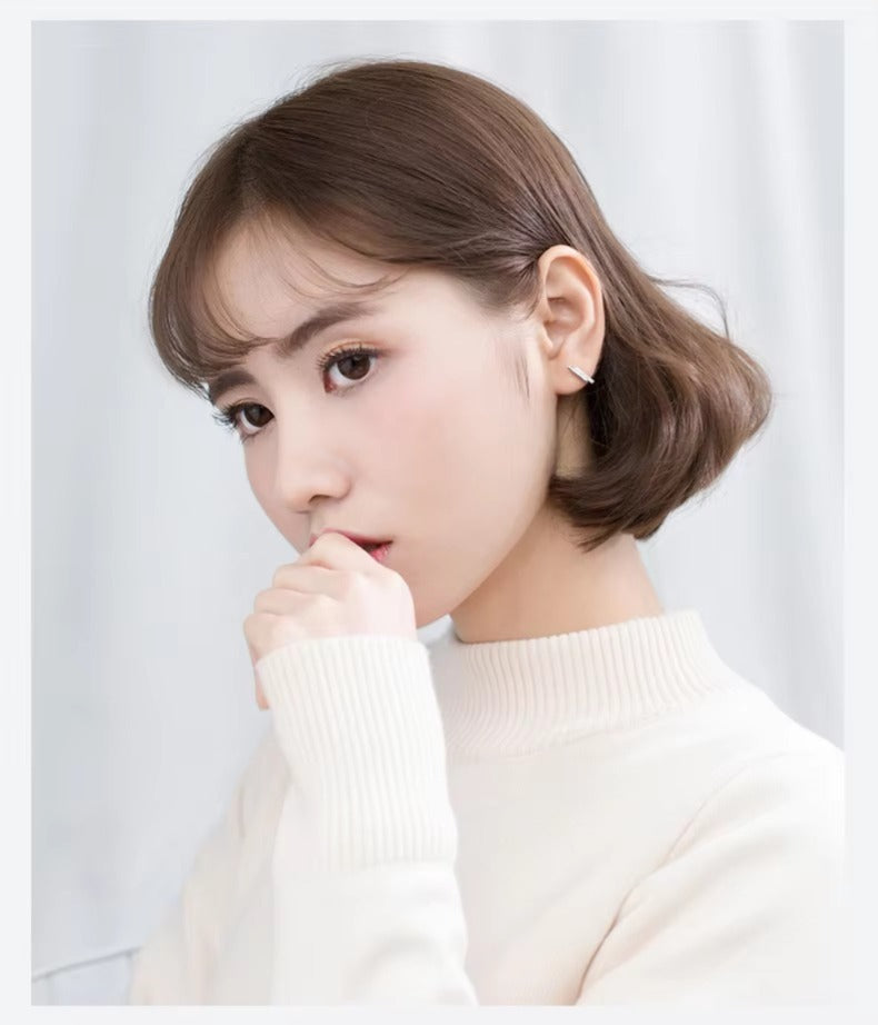 pendientes minimalistas de circón para mujer, joyería pequeña de verano