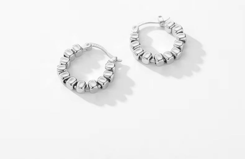 pendientes de aro de plata de ley 2023 auténtica para mujer
