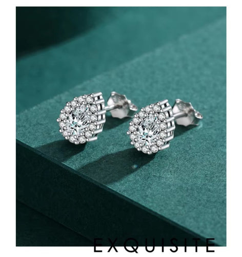 pendientes de plata de ley 925 auténtica para mujer