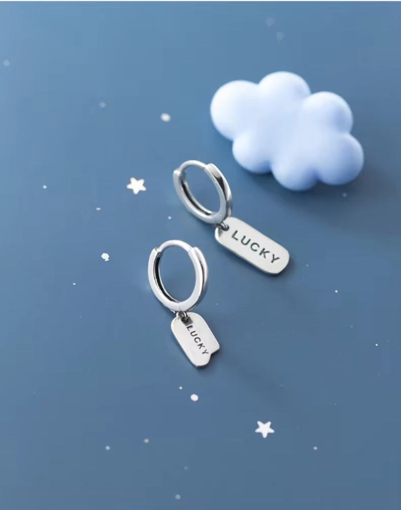 pendientes de aro de Plata de Ley 925 auténtica para mujer