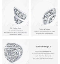 Load image into Gallery viewer, pendientes de plata de ley 925 con diseño de alas de Ángel para mujer