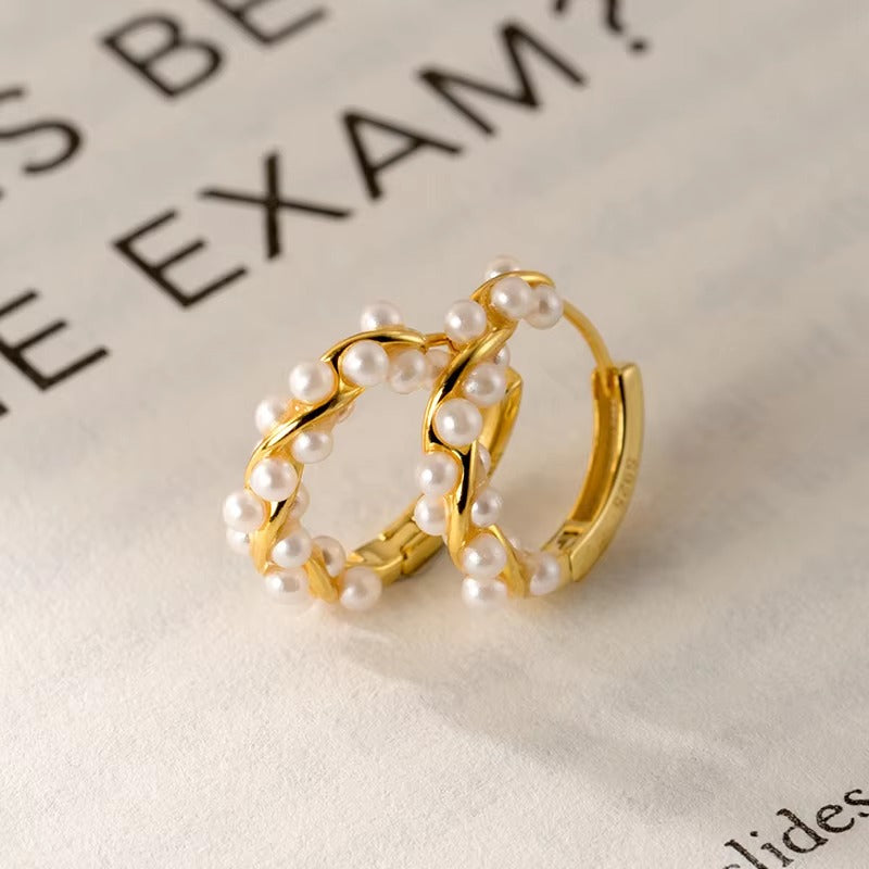 pendientes de aro de Plata de Ley 925 para mujer