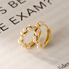 Load image into Gallery viewer, pendientes de aro de Plata de Ley 925 para mujer