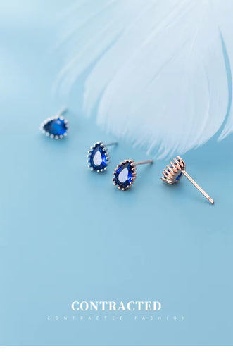 pendientes de plata de ley 925 con esmalte colorido para mujer