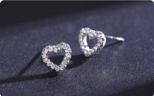 pendientes de plata de ley 925 auténtica para mujer