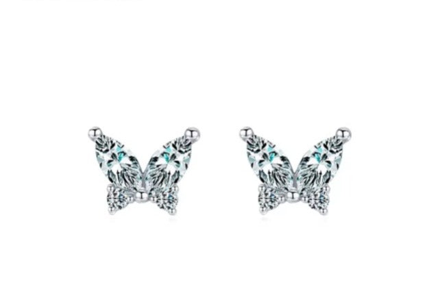 pendientes de plata de primera ley y circón para mujer