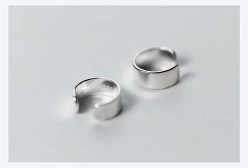 pendientes minimalistas de Plata de Ley 925 para mujer y niña, aretes redondos de Clip, joyería