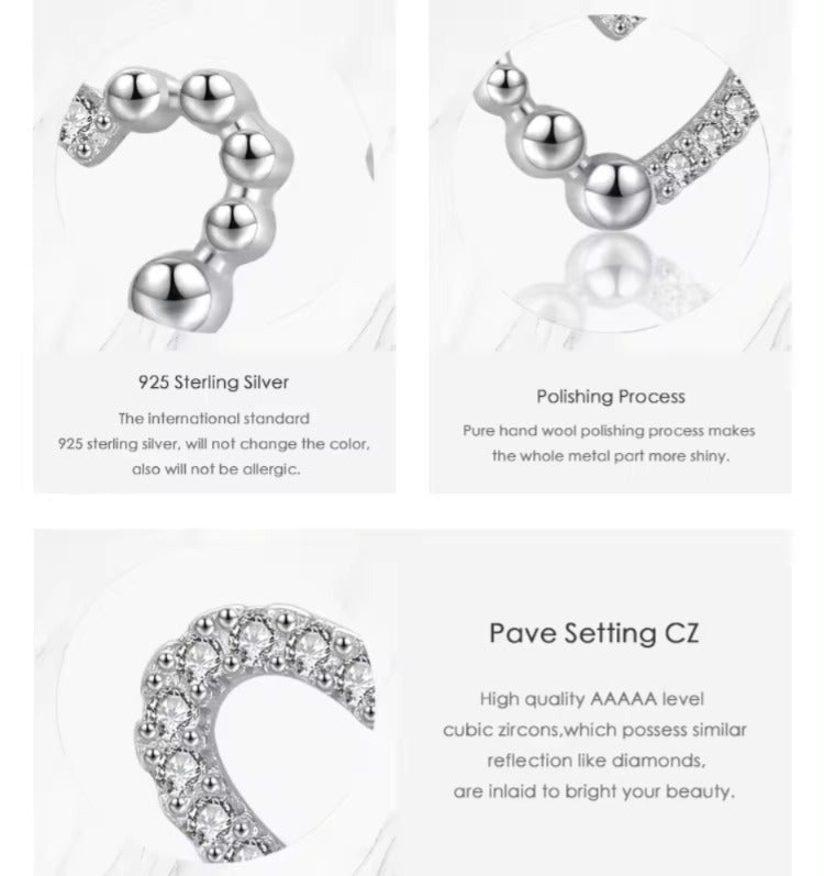 pendientes de plata de ley 925 para mujer