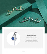 Load image into Gallery viewer, pendientes de plata esterlina 2021 para mujer y niña, aretes de cristal de colores del Arcoíris