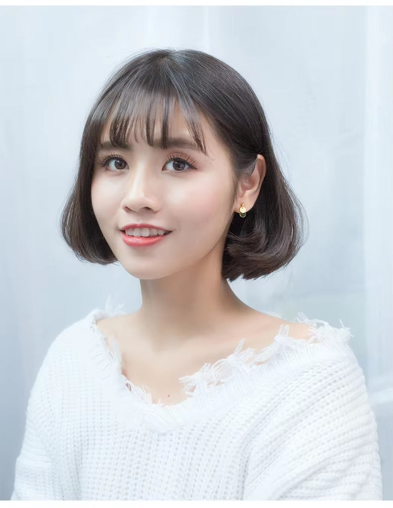 pendientes pequeños de Plata de Ley 925 para mujer, joyería de diseño redondo Simple