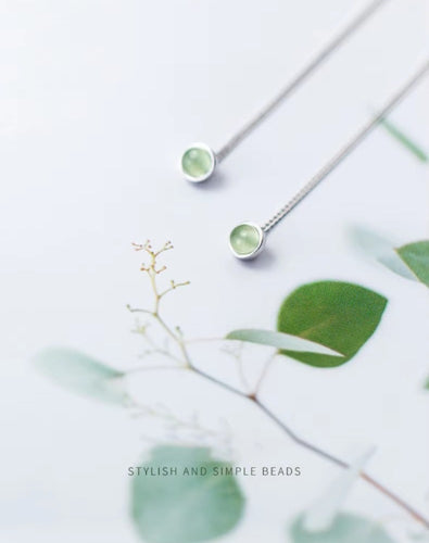 pendientes de borla de cadena larga para mujer