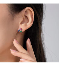 Load image into Gallery viewer, pendientes de plata de ley 925 auténtica para mujer
